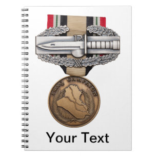 Cuaderno Insignia de la acción del combate de OIF