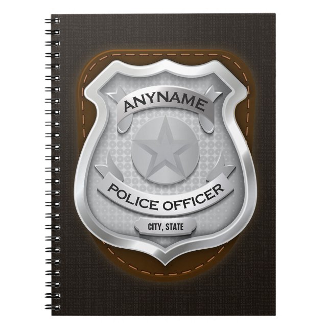 Cuaderno Insignia de NOMBRE de policía de sheriff (Subido por el creador)