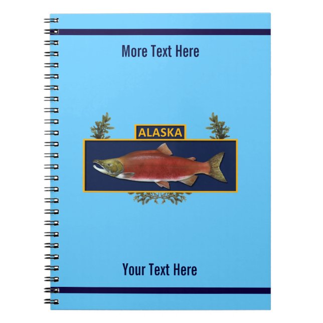 Cuaderno Insignia de pescador de combate Alaska (Frente)