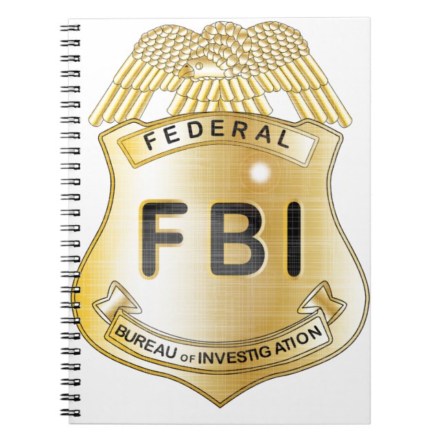 Cuaderno Insignia del FBI (Frente)
