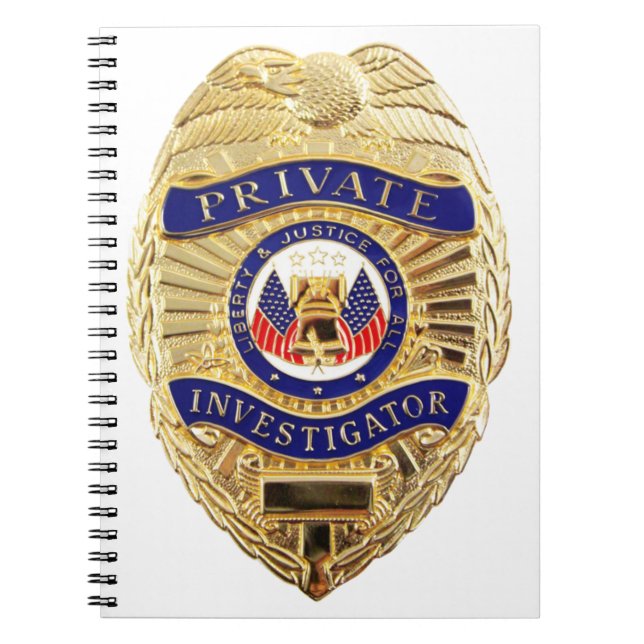 Cuaderno Insignia del investigador privado (Frente)