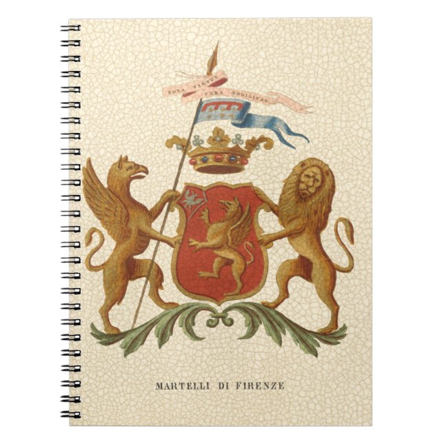 Cuaderno Insignia estadista con Griffin y León (Frente)