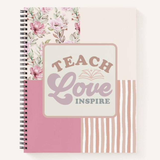 Cuaderno Inspira amor de enseñanza (Anverso)