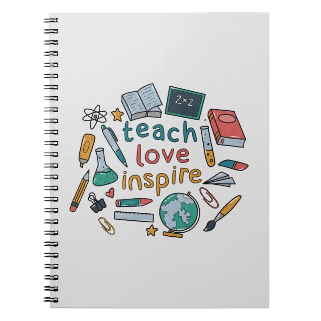 Cuaderno Inspira amor de enseñanza (Frente)