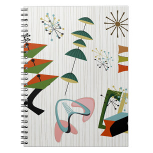 Cuaderno Inspiración atómica de la era retro-ámesis