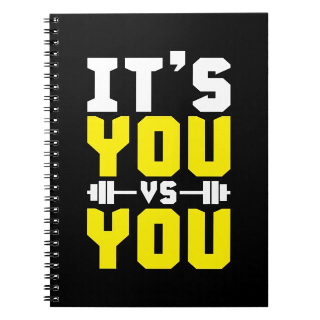 Cuaderno Inspiración de entrenamiento - Eres tú contra ti - (Frente)