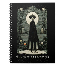 Cuaderno Inspiración de la tarjeta Tarot de Halloween, una 