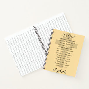 Cuaderno Inspiración de las escrituras de Dios, personaliza