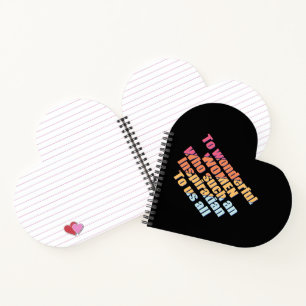 Cuaderno inspiración de las mujeres maravillosas