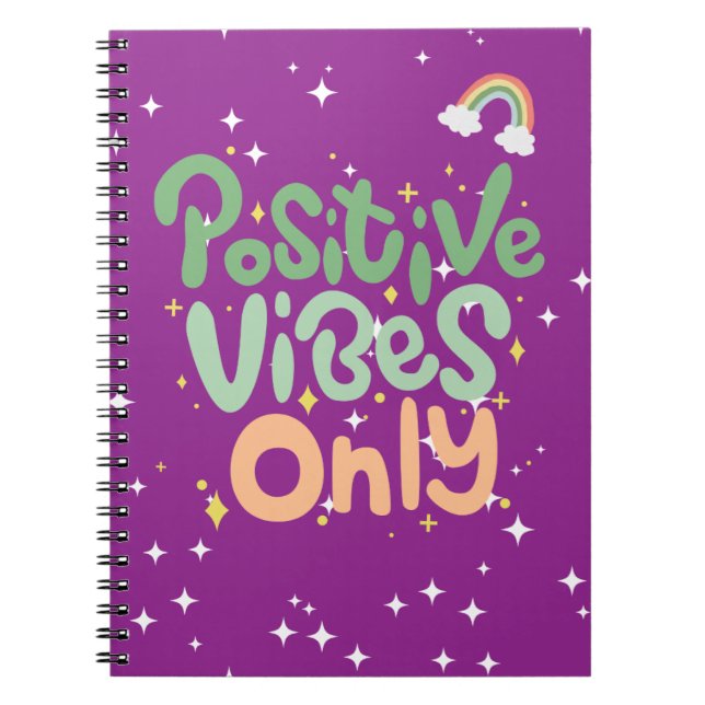 Cuaderno Inspiración diaria "sólo con vibraciones positivas (Frente)
