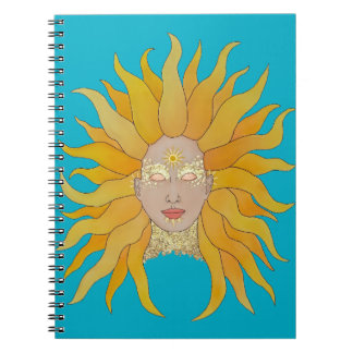 Cuaderno Inspiración en el oro amarillo turquesa