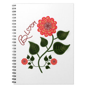 Cuaderno Inspiración floral de arte popular "Bloom"