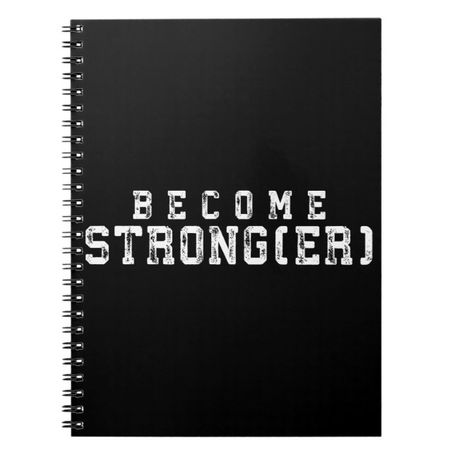 Cuaderno Inspiración para Levantar el Peso - Hacerse más fu (Frente)