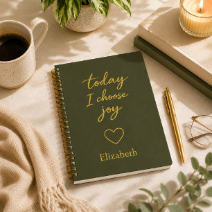 Cuaderno Inspiración Verde Hoy Elijo Alegría