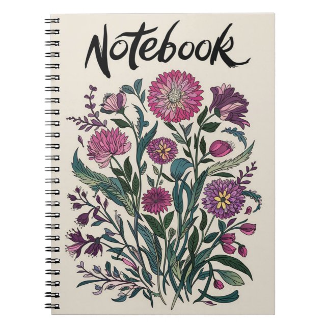 Cuaderno inspiraciones florales: una hermosa artista floral (Frente)