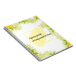 Cuaderno Inspirado en Cítricos Motivacional 