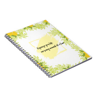 Cuaderno Inspirado en Cítricos Motivacional 