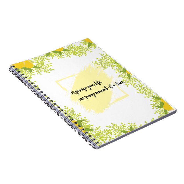 Cuaderno Inspirado en Cítricos Motivacional  (Lado Derecho)