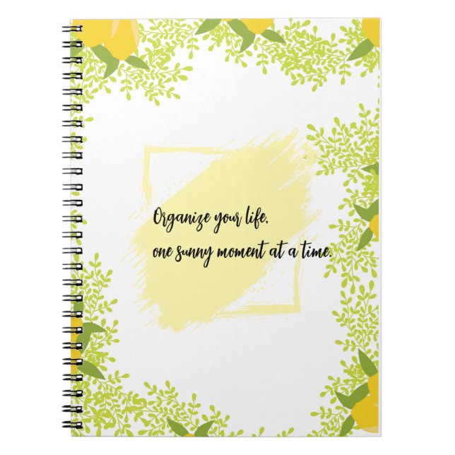 Cuaderno Inspirado en cítricos Motivacional  (Frente)