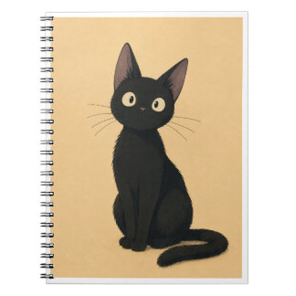 Cuaderno inspirado en gato negro caprichoso