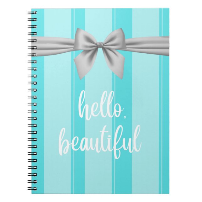 Cuaderno inspirado en "Hello Beautiful" de Tiffany (Frente)