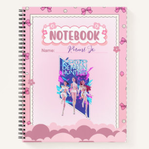 Cuaderno Inspirado en Kpop Rosa Lindo con Nombre P