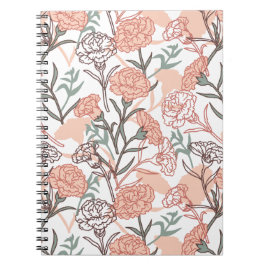 Cuaderno Inspirado en la Naturaleza Floral: Patrón de Flor