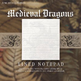 Cuaderno inspirado en Medieval Dragon Junk-Journal