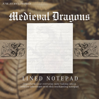 Cuaderno inspirado en Medieval Dragon Junk-Journal
