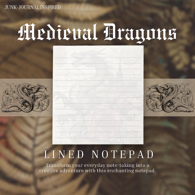Cuaderno inspirado en Medieval Dragon Junk-Journal (Subido por el creador)