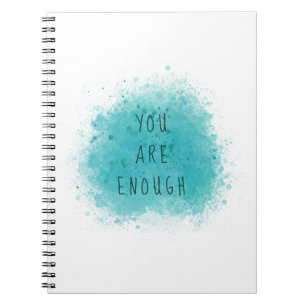 Cuaderno Inspirador, eres suficiente simple cita de confirm