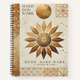 Cuaderno Inspirador Espiral Golden Sunburst - Ha