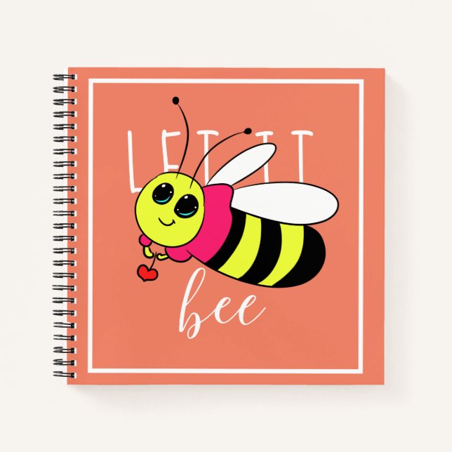 Cuaderno Inspirador Let It Bee Para Niños (Anverso)