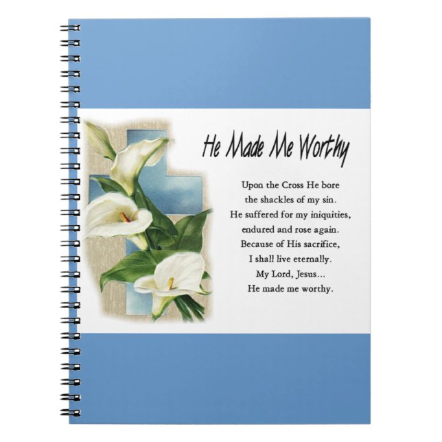 Cuaderno Inspirador, me hizo digno (Frente)