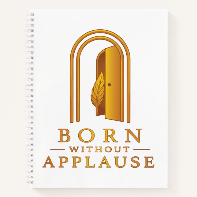Cuaderno Inspirador Nacido Sin Aplausos (Anverso)