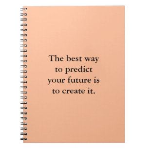 Cuaderno Inspirador para el futuro del bloc de notas motiva