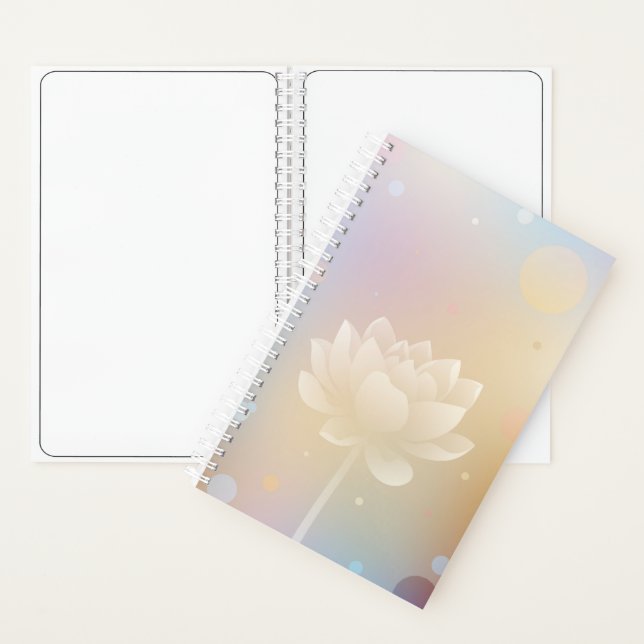 Cuaderno Inspirador portátil pequeño de Lotus Bloom Hardcov (Interior)
