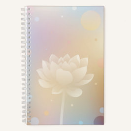 Cuaderno Inspirador portátil pequeño de Lotus Bloom Hardcov