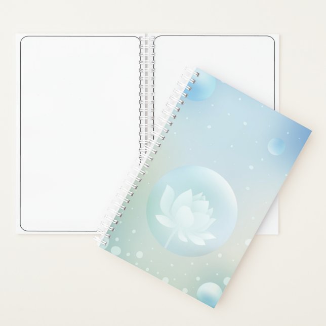Cuaderno Inspirador portátil pequeño de Lotus Bloom Hardcov (Interior)