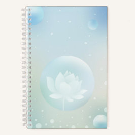 Cuaderno Inspirador portátil pequeño de Lotus Bloom Hardcov
