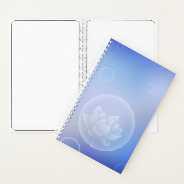 Cuaderno Inspirador portátil pequeño de Lotus Bloom Hardcov (Interior)