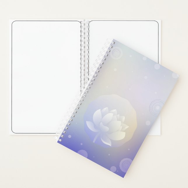 Cuaderno Inspirador portátil pequeño de Lotus Bloom Hardcov (Interior)