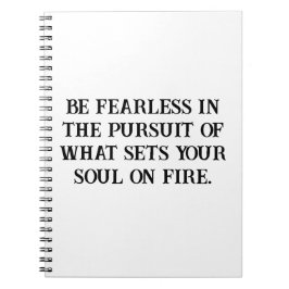 Cuaderno Inspirador Soul Pursuit sin miedo