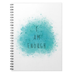 Cuaderno Inspirador Soy Suficientemente Simple Afirmación 