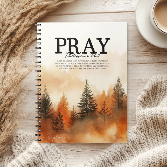 Cuaderno Inspirational Bible Verse Philippians 4:6-7  (Subido por el creador)