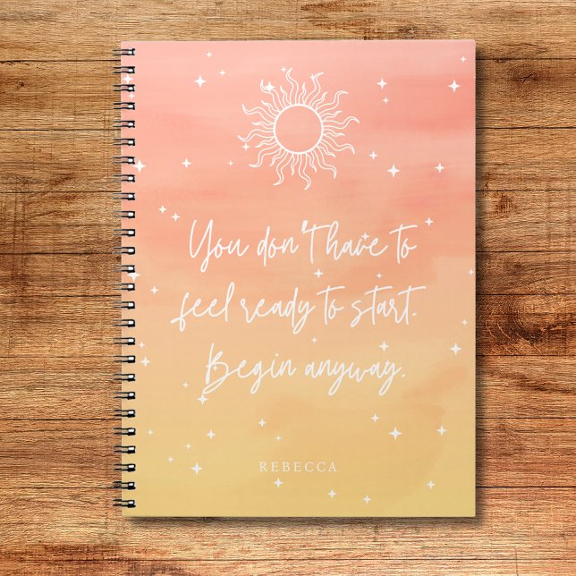 Cuaderno Inspirational Quote Mystic Sun Writing Notebook (Inspirational Quote Mystic Sun Writing Notebook)