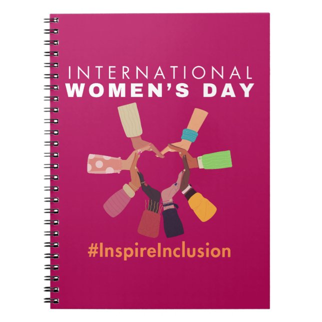 Cuaderno Inspire Inclusión Día Internacional de la Mujer (Frente)
