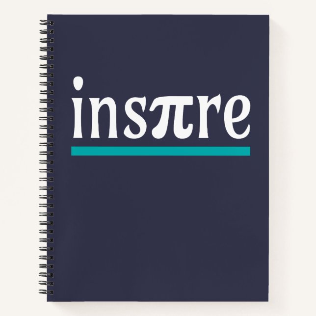 Cuaderno Inspire Math Pun Funny Inspirador (Anverso)