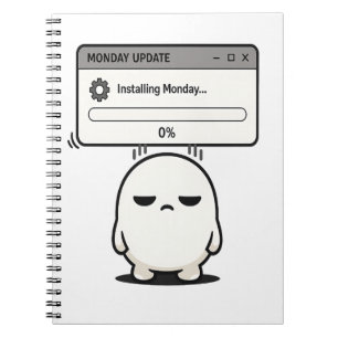 Cuaderno Instalando lunes 0% Actualización - Divertido Lind