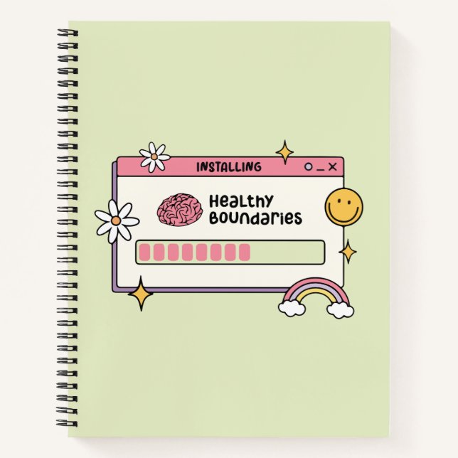 Cuaderno Instalar límites saludables Cita de autocuidado (Anverso)